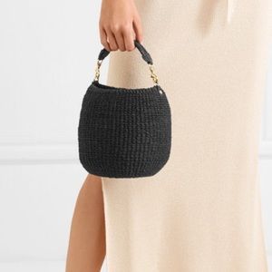 Clare V. Pot De Miel, black Woven